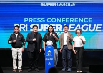 Ketum PSSI Erick Thohir menilai peningkatan kualitas penyelenggaraan liga sepak bola Indonesia semakin membaik dari tahun ke tahun. (foto:Herry/kemenpora.go.id)