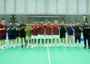 Sebagian anggota kontingan Tim Bulutangkis Indonesia untuk Asian Games Aichi-Nagoya 2026.(Foto: Humas PBSI)