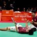 Wamenpora RI Taufik Hidayat, mengapresiasi pasangan ganda putra Indonesia, Leo Rolly Carnando/Daniel Marthin yang sukses meraih medali emas di ajang Asian Games 2026.(foto: Gilang/kemenpora.go.id)