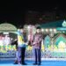 Menteri Agama Nasaruddin Umar dan Gubernur Kaltim Rudy Mas’ud di acara penutupan MTQ Nasional 2026.(Foto: Dok. Kemenag)