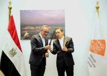 Menteri Kebudayaan Republik Indonesia, Fadli Zon, bertemu dengan CEO Grand Egyptian Museum Authority Prof. Dr. Ahmed Ghoneim untuk mempelajari pengalaman Grand Egyptian Museum (GEM) dalam membangun dan mengelola museum modern berskala internasional.(Foto: Humas Kemenbud)