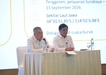 - Menteri Perhubungan Dudy Purwagandhi menginstruksikan seluruh jajaran Direktorat Jenderal Perhubungan Laut untuk memperkuat pengawasan serta memastikan semua sistem keselamatan pelayaran benar-benar berjalan di lapangan.(Foto: Humas Kemenhub)