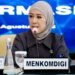 Menter Komdigi Meutya Hafid menyampaikan keprihatinan mendalam atas insiden hilang kontaknya rombongan jurnalis yang tengah meliput aktivitas Gunung Anak Krakatau di perairan Selat Sunda. (Foto: Humas Kemkomdigi)