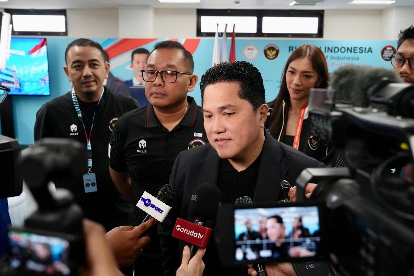 Menpora RI Erick Thohir, menegaskan keberadaan Rumah Indonesia pada ajang Asian Games Aichi-Nagoya 2026 di Jepang sebagai simpul diplomasi olahraga dan kebudayaan.(foto:Gilang/kemenpora.go.id)