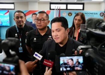 Menpora Erick Thohir menanggapi perkembangan terbaru terkait atlet angkat besi Indonesia, Rizki Juniansyah, yang dipastikan tidak dapat tampil pada Asian Games 2026. (foto:Gilang/kemenpora go.id)