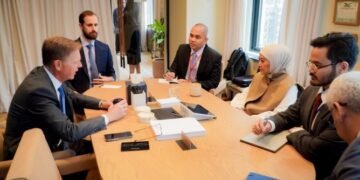 Menkomdigi Meutya Hafid beserta jajaran bertemu Vice President (VP) & Head of Global Public Policy Meta Kevin J. Martin serta VP & Global Head of Safety Meta Antigone Davis di New York, Amerika Serikat, Rabu (23/09/2026).(Foto: Humas Komdigi)