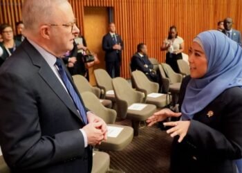 Menteri Komunikasi dan Digital Meutya Hafid di Sidang Umum ke-81 Perserikatan Bangsa-Bangsa (PBB) di New York.(Foto: Humas Kemkomdigi)