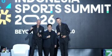 Indonesia Sports Summit (ISS) 2026 menjadi saksi terjalinnya kerja sama antara PSSI dengan klub kenamaan asal Belanda, AFC Ajax NV (Ajax Amsterdam), Sabtu (12/9) pagi.(foto: Herry/kemenpora.go.id)