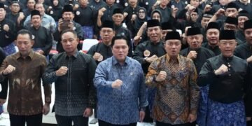 Menpora RI Erick Thohir menghadiri Pelantikan dan Pengukuhan PB IPSI periode 2026-2030 di Gedung Serba Guna Padepokan Pencak Silat TMII, Jakarta Timur, Sabtu (5/9) pagi.(foto:Herry/kemenpora.go.id)