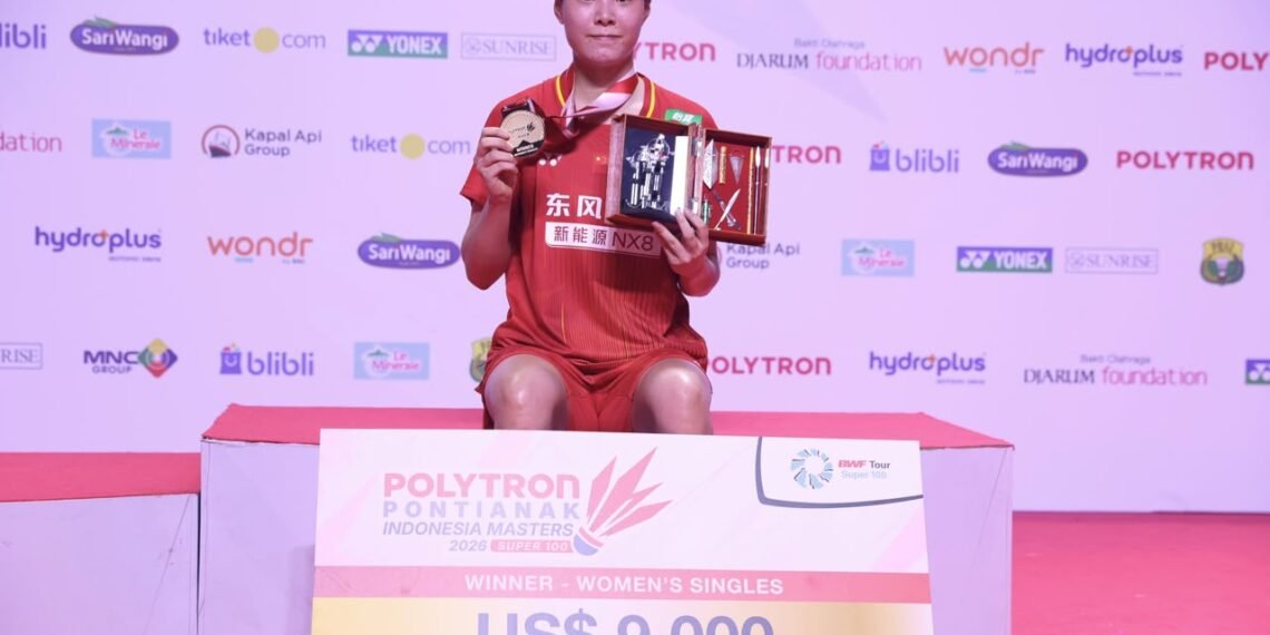 Pemain China Xu Wen Jing.(Foto: Dok. PBSI)