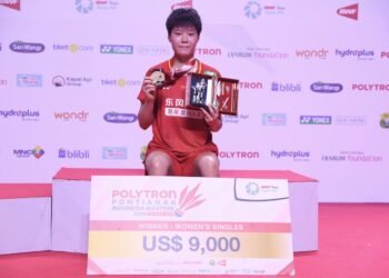 Pemain China Xu Wen Jing.(Foto: Dok. PBSI)