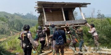 Penertiban kawasan di Bentang Alam Seblat.(Foto: Humas Kemenhut)