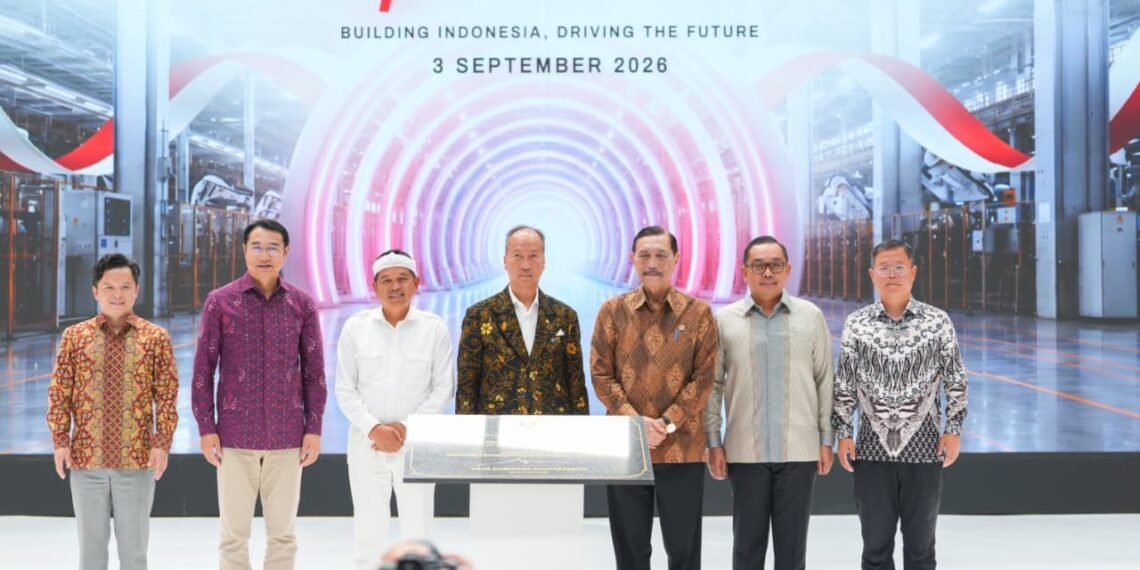 Peresmian pabrik PT BYD Motor Indonesia di Subang, Jawa Barat.(Foto: Dok. Kemenperin)