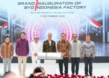 Peresmian pabrik PT BYD Motor Indonesia di Subang, Jawa Barat.(Foto: Dok. Kemenperin)