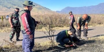 Tim ahli karhutla dan akademisi menelusuri penyebab utama kebakaran Gunung Bromo serta mengusut dugaan tindak pidananya.(Foto: Humas Kemenhut)