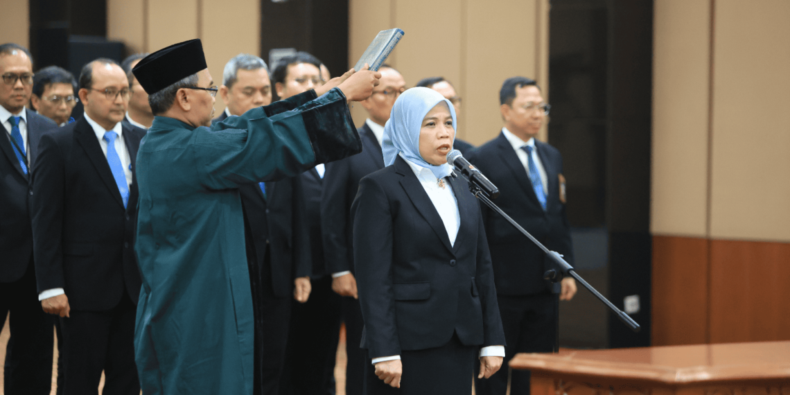 Mal Isnaini S. Meyyanti dilantik sebagai Kepala Departemen Kebijakan Makroprudensial, pada tanggal 15 September 2026 di Jakarta.(Foto: Dok. Humas Bank Indonesia)