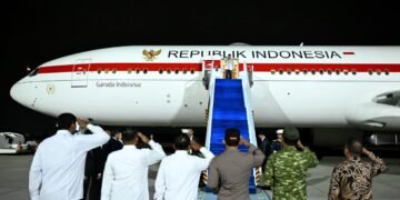 Presiden Prabowo menuju pertemuan Eastern Economic Forum di Rusia.(Foto: BPMI Setpres)