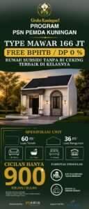 Promo program 3 juta rumah di Kuningan.