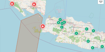 Bandara sudah dibuka dan masih tutup akibat abu vulkanik Gunung Anak Krakatau per Selasa 8/9/2026 pukul 06.00 WIB.(Image: BMKG)