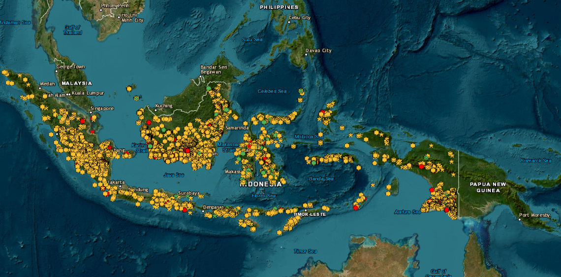 Tangkapan layar pemantau hotspot atau titik panas karhutla Kemenhut diambil pukul 09.00 WIB pada Rabu 9 September 2026.