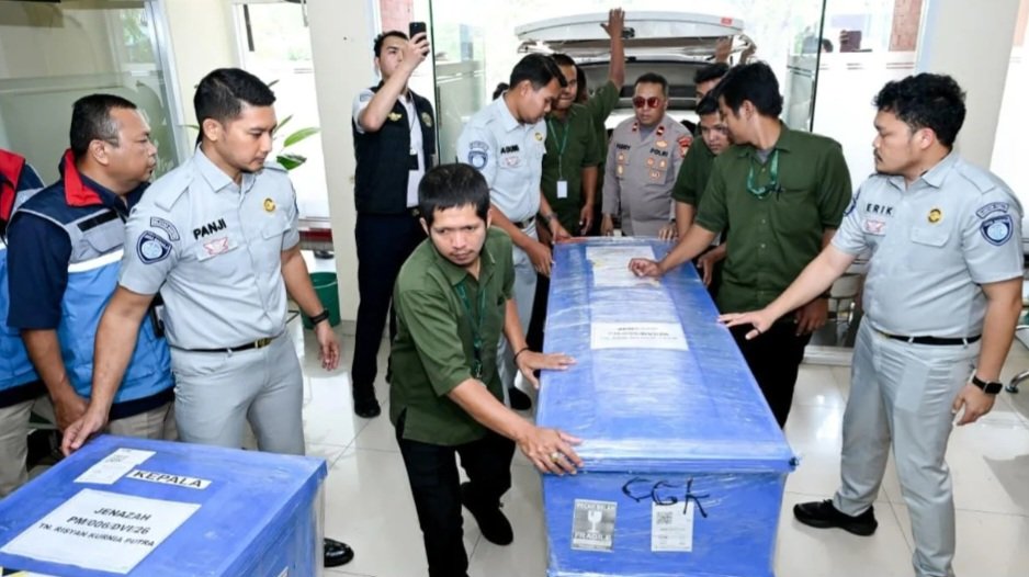 Jenazah korban KM Virgo Transport 8 tenggelam di Laut Jawa, asal Kabupaten Garut, Risyan Kurnia Putra (29), dan Erick Maisul Latif (38).(Foto:Istimewa)
