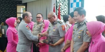 Kapolda Jabar, Irjen Pol. Pipit Rismanto memimpin serahterima jabatan pejabat utama Polda Jabar, termasuk Kapolresta Bandung dan Bogor Kota.(Foto:Humas Polda Jabar).