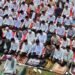 Bupati Bogor Rudy Susmanto bersama Forkopimda dan ribuan masyarakat Kabupaten Bogor melaksanakan Shalat Istisqa di Alun-Alun Tegar Beriman, Cibinong, Jumat (18/9/2026).(Foto: Diskominfo Kab Bogor)