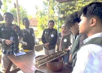 Suasana bimtek lebah trigona di Gunungkidul.(Foto: Humas Kemenhut)