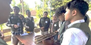 Suasana bimtek lebah trigona di Gunungkidul.(Foto: Humas Kemenhut)