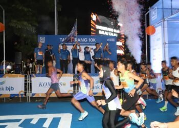 Sebanyak kurang lebih 3.000 pelari ambil bagian dalam Tangerang 10K yang berlangsung di Kota Tangerang, Minggu (13/9/2026).(Foto: Website bank bjb)