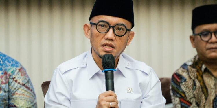 Wakil Menteri Haji dan Umrah RI (Wamenhaj) Dahnil Anzar Simanjuntak mengatakan peniadaan lunas tunda ganti dilakukan setelah Kemenhaj melakukan evaluasi terhadap tata kelola haji khusus.(Foto: Humas Kemenhaj)