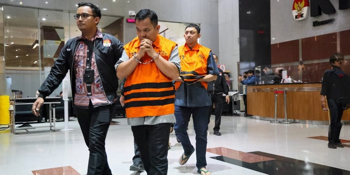 Komisi Pemberantasan Korupsi (KPK) melakukan penangkapan terhadap 8 (delapan) orang tersangka yang tertangkap tangan melakukan dugaan tindak pidana korupsi berupa dugaan suap dan penerimaan lainnya di lingkungan Kementerian Agraria dan Tata Ruang/Badan Pertanahan Nasional (ATR/BPN).(Foto: Website KPK)