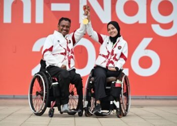 Barce Layaba dan Leli Marlina membeberkan kunci suksesnya setelah berhasil meraih medali emas di Asian Para Games 2026. (foto:agung/NPC Indonesia)