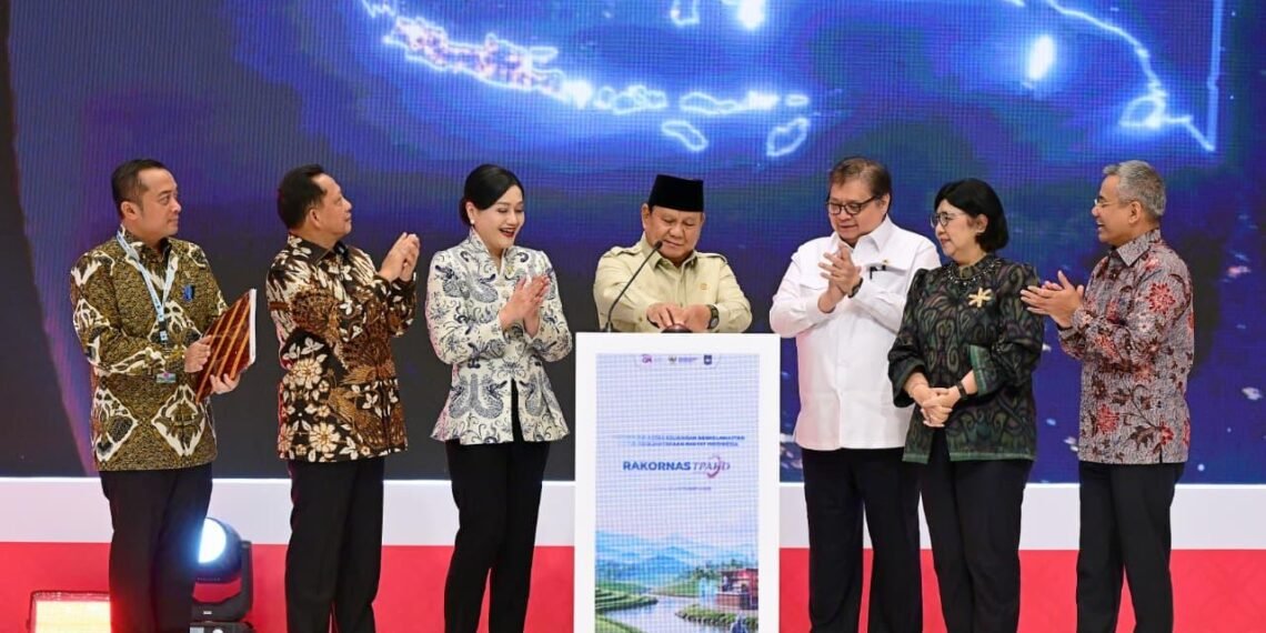 Presiden Prabowo Subianto meluncurkan Dewan Nasional Kesejahteraan Keuangan (DNKK) di JIEXPO Kemayoran, Jakarta, Kamis (22/10/2026).(Foto: BPMI Setpres)