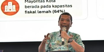 Direktorat Fasilitasi Kelembagaan dan Kepegawaian Perangkat Daerah, Kementerian Dalam Negeri, Ranto dalam Forum Nasional: Transformasi Kebijakan Kepemudaan dan Keolahragaan di Hotel Pullman Jakarta.(Foto:Kemenpora/Bagus)