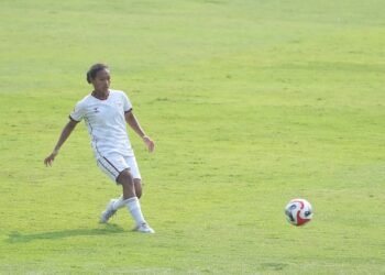 Atmosfer kegembiraan sekaligus tensi tinggi dirasakan langsung pemain Garudayaksa Women, Ellen Tria Ferlika pada kompetisi bergengsi Indonesia Women’s League (IWL) 2026. (foto:gia/kemenpora.go.id)
