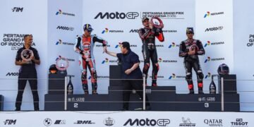 Menpora RI Erick Thohir mengapresiasi seluruh pihak yang terlibat dalam penyelenggaraan MotoGP Mandalika 2026. (foto:fajar/kemenpora.go.id)
