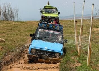 Fun Offroad di Jatigede Sumedang.(Foto: Diskominfo Kab. Sumedang)