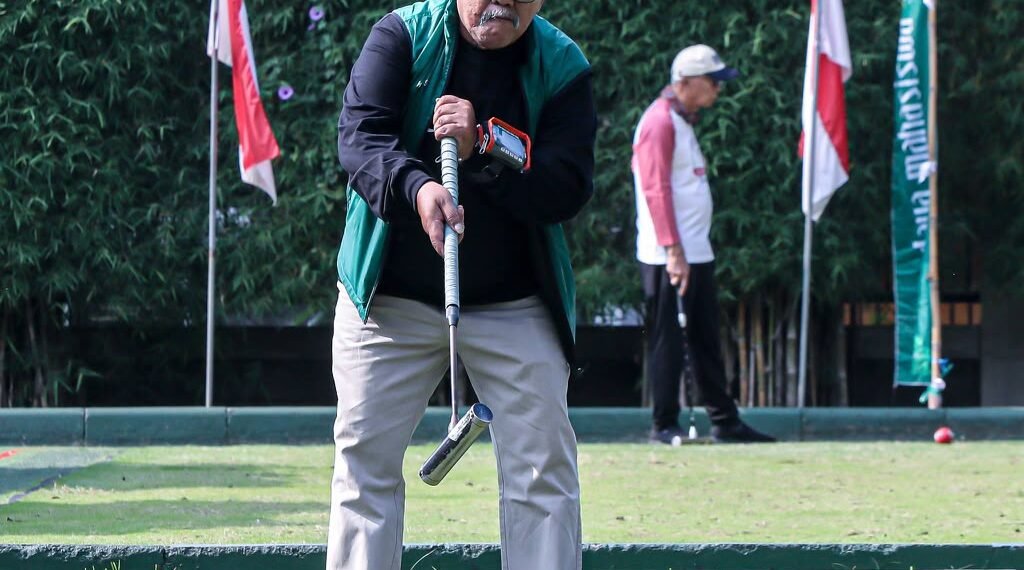 Turnamen Gateball Terbuka Spirit ’70plus Tahun 2026 untuk memperebutkan Piala Bergilir Wali Kota Bandung di Lapang Bikasoga Gateball 5 Stadium, Sabtu 10 Oktober 2026.(Foto: Humas Pemkot Bandung)