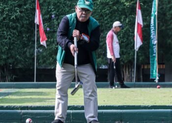 Turnamen Gateball Terbuka Spirit ’70plus Tahun 2026 untuk memperebutkan Piala Bergilir Wali Kota Bandung di Lapang Bikasoga Gateball 5 Stadium, Sabtu 10 Oktober 2026.(Foto: Humas Pemkot Bandung)