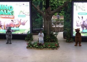 Peringatan Hari Badak Sedunia 2026 yang diselenggarakan di Taman Safari Indonesia (TSI) Bogor, Sabtu (3/10/2026).(Foto: Dok. Kemenhut)