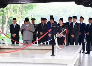 Presiden Prabowo Subianto memimpin upacara peringatan Hari Kesaktian Pancasila Tahun 2026 yang digelar di Monumen Pancasila Sakti, Lubang Buaya, Jakarta, pada Kamis (01/10/2026).(Foto: BPMI Setpres)
