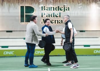 Menpora RI Erick Thohir membuka Indonesian Padel League (IPL) 2026 di Bandeja Padel Arena, Jalan Karang Bolong VI, Ancol, Kecamatan Pademangan, Jakarta Utara, Selasa (6/10) sore. (foto:Andre/kemenpora.go.id)