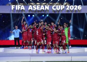 Ketua Umum PSSI Erick Thohir menilai hasil luar biasa Timnas Indonesia sebagai juara FIFA ASEAN Cup 2026 adalah pelajaran bagus untuk masuk ke Piala Dunia. (foto:Herry/kemenpora.go.id)