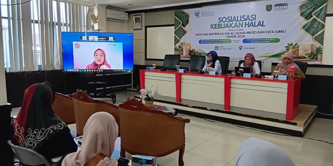 Fasilitasi Sertifikasi Halal UMK Kota Depok Tahun 2026 yang diselenggarakan di Kota Depok, Jawa Barat, Senin (5/10).(Foto: Humas Kemendag)