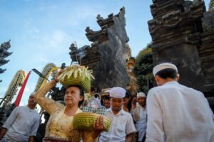 Upacara Tawur Agung Manca Wali Krama di Pura Hulundanu Batur, Desa Songan, Kintamani, Bali.(Foto: Dok. Kemenpar)