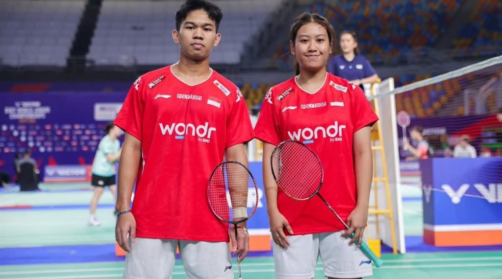 Muhammad Luthfi Habibi/Atresia Naufa Candani di VICTOR BWF World Junior Team Championships 2026.(Foto: Dok. PBSI)