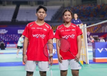 Muhammad Luthfi Habibi/Atresia Naufa Candani di VICTOR BWF World Junior Team Championships 2026.(Foto: Dok. PBSI)