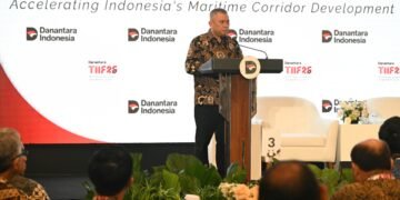 Menteri Perhubungan Dudy Purwagandhi, dalam Workshop Danantara’s Maritime Industry Dialogue: Accelerating Indonesia’s Maritime Corridor Development, di Wisma Danantara, Jakarta, Selasa (6/10).(Foto: Dok. Kemenhub)