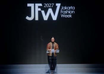Menteri Pariwisata Republik Indonesia Widiyanti Putri Wardhana saat memberikan sambutan pada Jakarta Fashion Week 2027 di City Hall, Pondok Indah Mall 3, Jakarta Senin, 26 Oktober 2026.(Foto: Dok. Kemenpar)